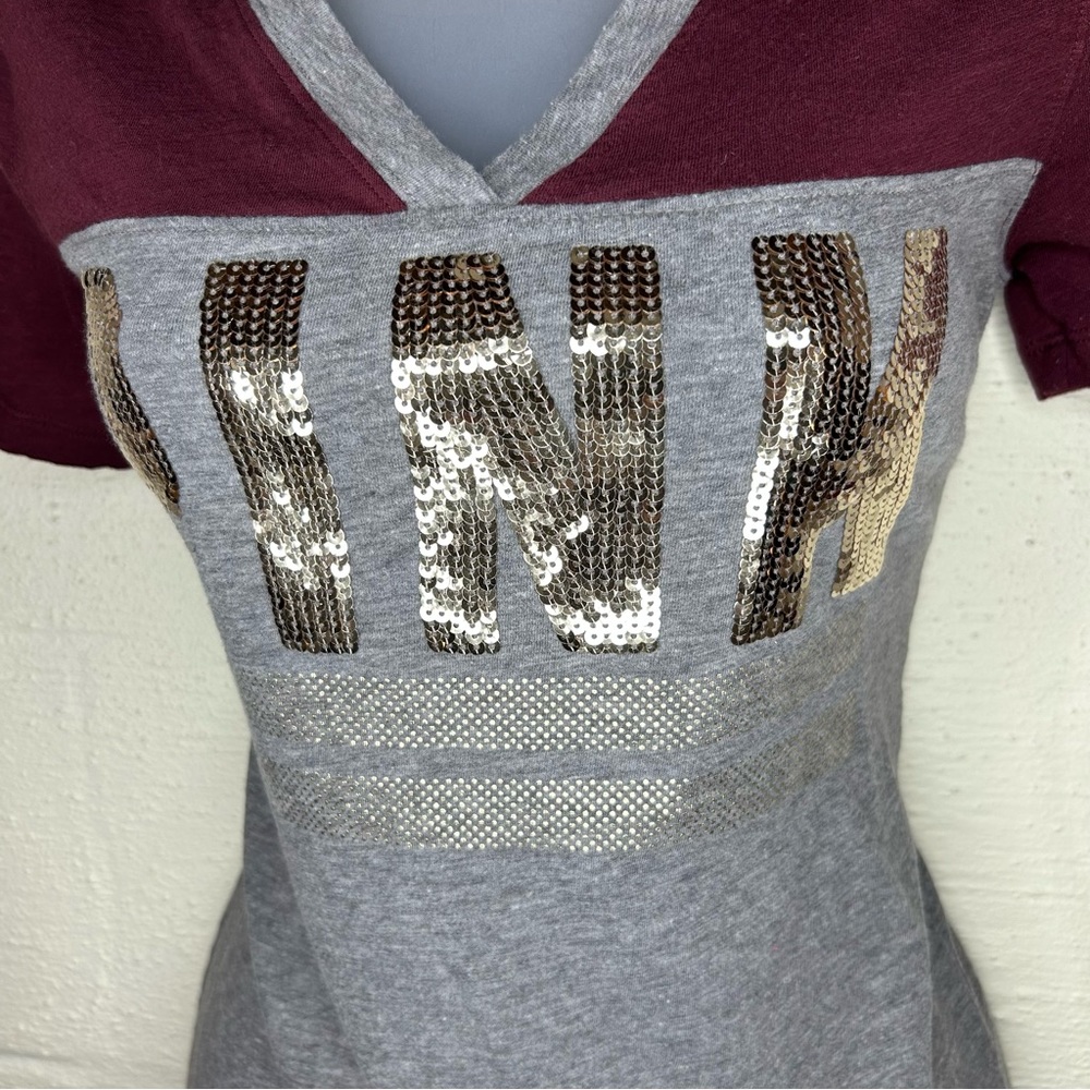 Vs Pink- Sequin Tee - image 4